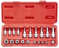 Algopix Similar Product 15 - FAMEX Tools 10520 20 Piece Bit Socket