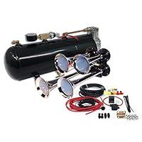 Algopix Similar Product 11 - 4 Trumpet Train Air Horn Kit  Fits
