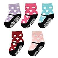 Algopix Similar Product 5 - Bowbear Toddler Girls 5 Pair NonSkid