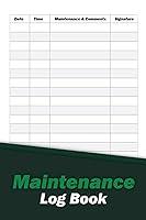 Algopix Similar Product 10 - Maintenance Log Book for Tracking