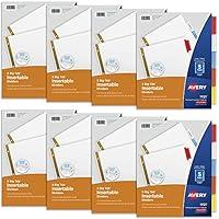 Algopix Similar Product 2 - Avery 5 Tab White Binder Dividers