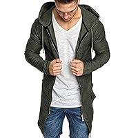 Algopix Similar Product 3 - Mens Hooded Gardigan Zip Up Fashion