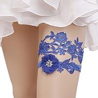 Algopix Similar Product 9 - Wedding Royal Blue Bridal Garter Set