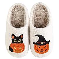 Algopix Similar Product 15 - QIPILON Halloween Slippers Pumpkin