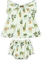 Algopix Similar Product 8 - MilkBarn Short Sleeve Bamboo Peasant