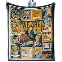 Algopix Similar Product 11 - Znutrce Green Bay Football Blanket