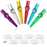Algopix Similar Product 1 - 6 Metal Kazoo Musical Instruments with