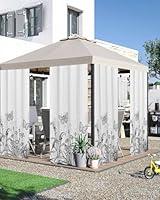 Algopix Similar Product 18 - Butterfly Floral Outdoor Curtains for