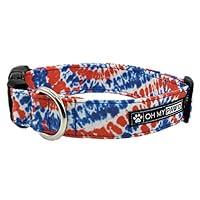 Algopix Similar Product 5 - Patriotic Tie Dye Collar for Pets Size