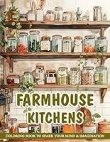 Algopix Similar Product 14 - Farmhouse Kitchens Coloring Book for