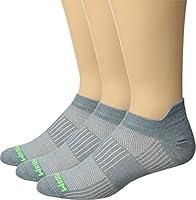 Algopix Similar Product 9 - Wrightsock Coolmesh II 3Pack Steel