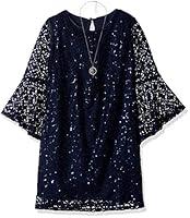 Algopix Similar Product 19 - Amy Byer Girls Big Bell Sleeve Crochet