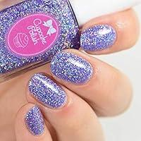 Algopix Similar Product 14 - Believe  purple glitter holographic
