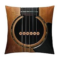 Algopix Similar Product 15 - MMAFUL Acoustic Guitar Throw Pillow