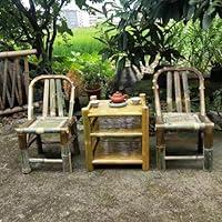 Algopix Similar Product 16 - Outdoor Bamboo Chair Short Patio Chair