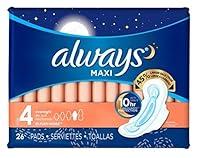Algopix Similar Product 2 - Always Pads Size 4 Maxi 26 Count