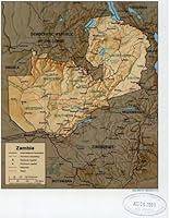 Algopix Similar Product 15 - 2001 Map Zambia  Size 18x24  Ready