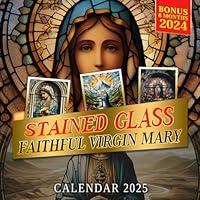 Algopix Similar Product 19 - Stained Glass Faithful Virgin Mary