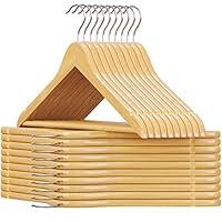 Algopix Similar Product 17 - SONGMICS Solid Wood Hangers 20Pack