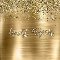 Algopix Similar Product 8 - Gold Glitter on Gold Guest Book Gold