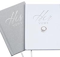 Algopix Similar Product 20 - FLUYTCO Wedding Vow Book Keepsakes 2