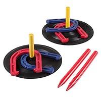 Algopix Similar Product 9 - Rubber Horseshoes Game Set for Outdoor