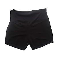 Algopix Similar Product 15 - METALIFE Cotton Black Maternity Shorts