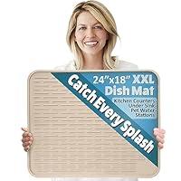 Algopix Similar Product 2 - XXL Silicone Dish Drying Mat for