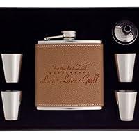 Algopix Similar Product 6 - Golfer Gift Set Personalized Flask