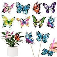 Algopix Similar Product 10 - Wivico 8 Pcs Butterfly Diamond Painting