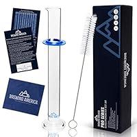 Algopix Similar Product 7 - Glass Hydrometer Test Tube Jar 