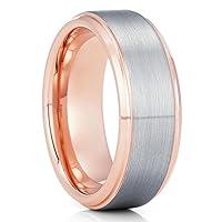 Algopix Similar Product 1 - OVIEDO JEWELRY 8mm Wedding Ring Rose