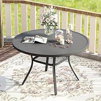 Algopix Similar Product 16 - VICLLAX 48 Outdoor Round Patio Table