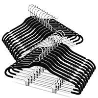 Algopix Similar Product 1 - TIMMY Velver Hangers with Clips 20