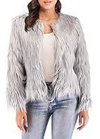 Algopix Similar Product 10 - Anself Womens Shaggy Faux Fur Coat