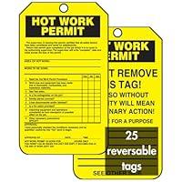Algopix Similar Product 3 - Accuform TCS361CTP Hot Work Status Tag