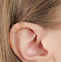 Algopix Similar Product 9 - 14K Gold Filled Ear Cuff Set for Non