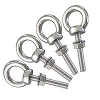 Algopix Similar Product 6 - AIVOOF Shoulder Eye Bolt 4 Pack M8