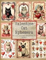 Algopix Similar Product 4 - Valentine Cat Ephemera for Junk