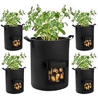 Algopix Similar Product 2 - Lyincat 20Pack 5 Gallon Grow Bags