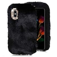 Algopix Similar Product 7 - Black Furry Case for Galaxy A41Soft