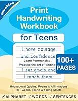 Algopix Similar Product 5 - Print Handwriting Workbook for Teens