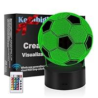 Algopix Similar Product 2 - KEPABIGLE Gifts for Kids Soccer Lamp 3D