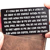 Algopix Similar Product 16 - I Love You Card for Him Her  Engraved