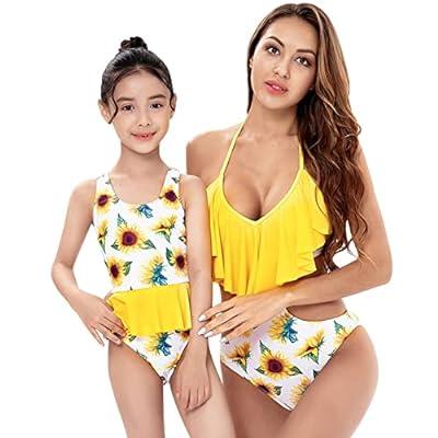 Family Matching Swimwear Set Mother Daughter Bathing Suits