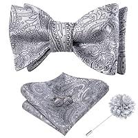 Algopix Similar Product 7 - Dubulle Mens Sliver Bowties and Lapel