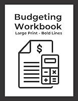 Algopix Similar Product 15 - Budgeting Workbook Large Print  Bold
