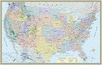 Algopix Similar Product 14 - US Map Poster 32 x 50 inches 