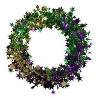 Algopix Similar Product 4 - PMU Star Wire Shiny Garland Mardi Gras