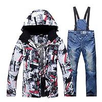 Algopix Similar Product 9 - Men Ski Suits Warm Snow Jacket and